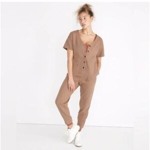 Madewell Short Sleeve Coverall Jumpsuit Size Small